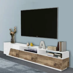 Tv-meubel In Drie Kleuren Melaminehout Made In Italy - Marciano -Slide Shop mobile porta tv in legno nobilitato tre colori made in italy marciano 3