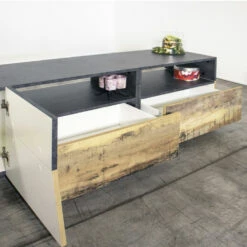 Tv-meubel In Drie Kleuren Melaminehout Made In Italy - Marciano -Slide Shop mobile porta tv in legno nobilitato tre colori made in italy marciano 8