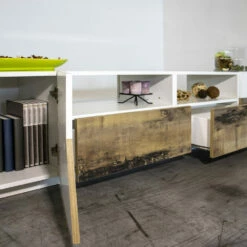 Tv-standaard In Melamine 2 Schuifladen Made In Italy - Marciano -Slide Shop mobile porta tv in nobilitato 2 cassetti scorrevoli made in italy marciano 5