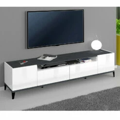 Tv-meubel In Melamine Met 2 Centrale Laden Made In Italy - Florentino -Slide Shop mobile tv in nobilitato 2 cassetti centrali made in italy florentino