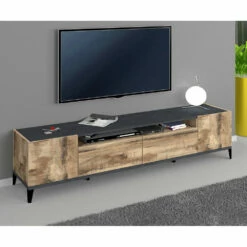 Tv-meubel In Melamine Met 2 Centrale Laden Made In Italy - Florentino -Slide Shop mobile tv in nobilitato 2 cassetti centrali made in italy florentino 6
