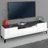 Mobiele Tv In Melamine 2 Kamers En 1 Lade Made In Italy - Florentino