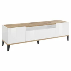 Mobiele Tv In Melamine 2 Kamers En 1 Lade Made In Italy - Florentino -Slide Shop mobile tv in nobilitato 2 vani e 1 cassetto made in italy florentino 4