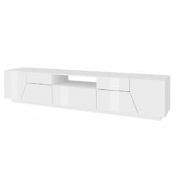 Melamine Tv-meubel Met Lade En Extern Compartiment Made In Italy - Marciano -Slide Shop mobile tv in nobilitato con cassetto e vano esterno made in italy marciano 2