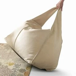 My Home Bag-poef In Modern Design Gemaakt In Italië Leer