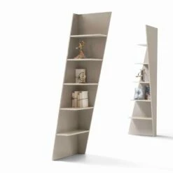 Slide My Home Esquina Design Hoek Boekenkast MDF Gelakt H220cm Gemaakt In Italië -Slide Shop my home esquina libreria angolare design mdf laccato h220cm made italy 2
