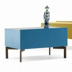 My Home Sally Nachtkastje MDF Stalen Poten H37xL62cm Gemaakt In Italië