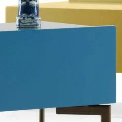 My Home Sally Nachtkastje MDF Stalen Poten H37xL62cm Gemaakt In Italië -Slide Shop my home sally comodino design mdf gambe acciaio h37xl62cm made italy 3