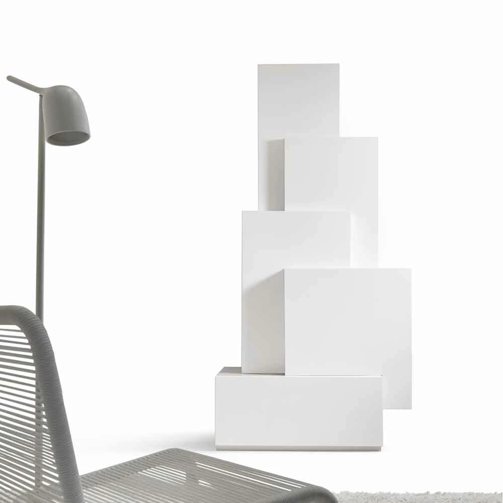 My Home Tetris Mobiele Woonkamer Torenontwerp MDF H196cm Gemaakt In Italië 5 My Home Tetris Mobiele Woonkamer Torenontwerp MDF H196cm Gemaakt In Italië - Afbeelding 5