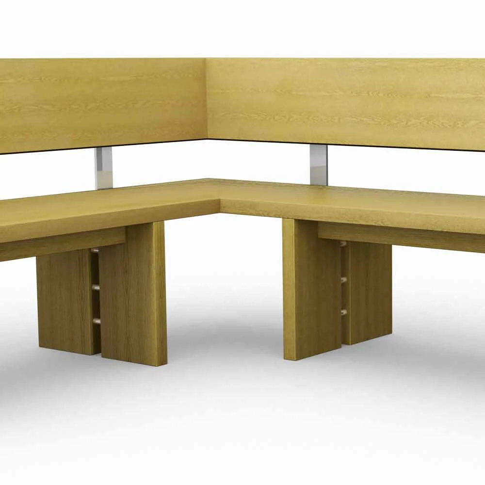 Hoekbank In Eiken, Gemaakt In Italië, Candy 3 Hoekbank In Eiken, Gemaakt In Italië, Candy - Afbeelding 3