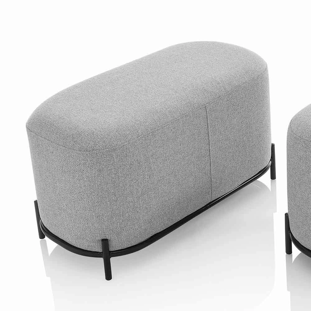 Bank Voor Woonkamer Of Slaapkamer In Moderne Designstof - Ambrogia 4 Bank Voor Woonkamer Of Slaapkamer In Moderne Designstof - Ambrogia - Afbeelding 4