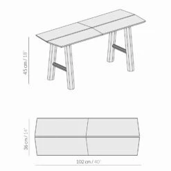 Moderne Designbank In Essenhout Met Gefineerde Zitting - Andria 31 Moderne Designbank In Essenhout Met Gefineerde Zitting - Andria -Slide Shop panca di design moderno in legno di frassino con seduta impiallacciata andria 15