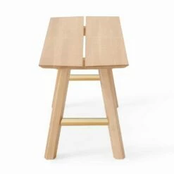 Moderne Designbank In Essenhout Met Gefineerde Zitting - Andria 22 Moderne Designbank In Essenhout Met Gefineerde Zitting - Andria -Slide Shop panca di design moderno in legno di frassino con seduta impiallacciata andria 6