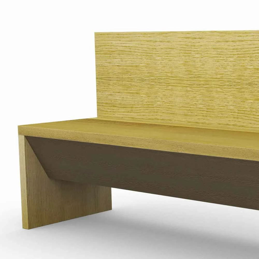 Moderne Bank Met Container In Eikenhout, Made In Italy, Cassy 3 Moderne Bank Met Container In Eikenhout, Made In Italy, Cassy - Afbeelding 3