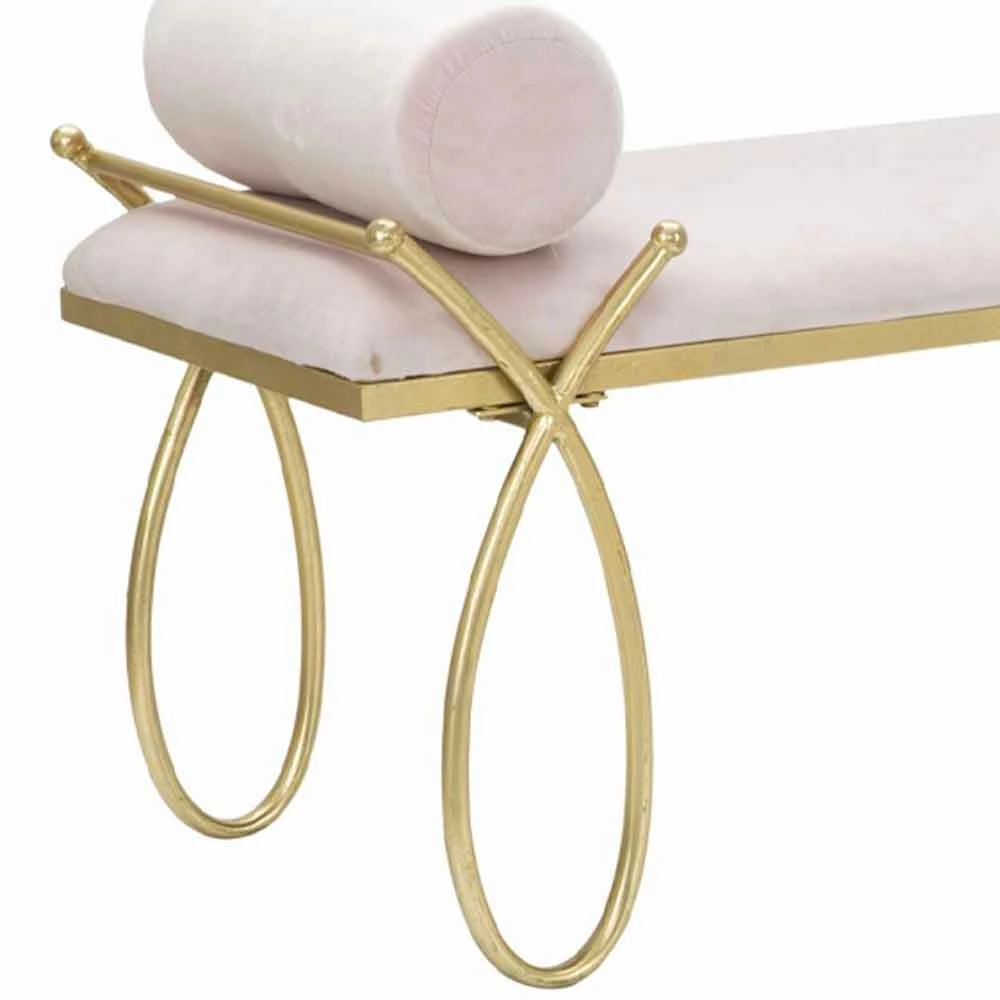 Modern Design Rechthoekige Bank Stof, IJzer En MDF - Harding 7 Modern Design Rechthoekige Bank Stof, IJzer En MDF - Harding - Afbeelding 7