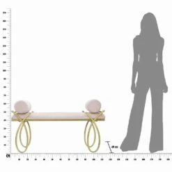 Modern Design Rechthoekige Bank Stof, IJzer En MDF - Harding 19 Modern Design Rechthoekige Bank Stof, IJzer En MDF - Harding -Slide Shop panca rettangolare di design moderno in ferro mdf e tessuto harding 9