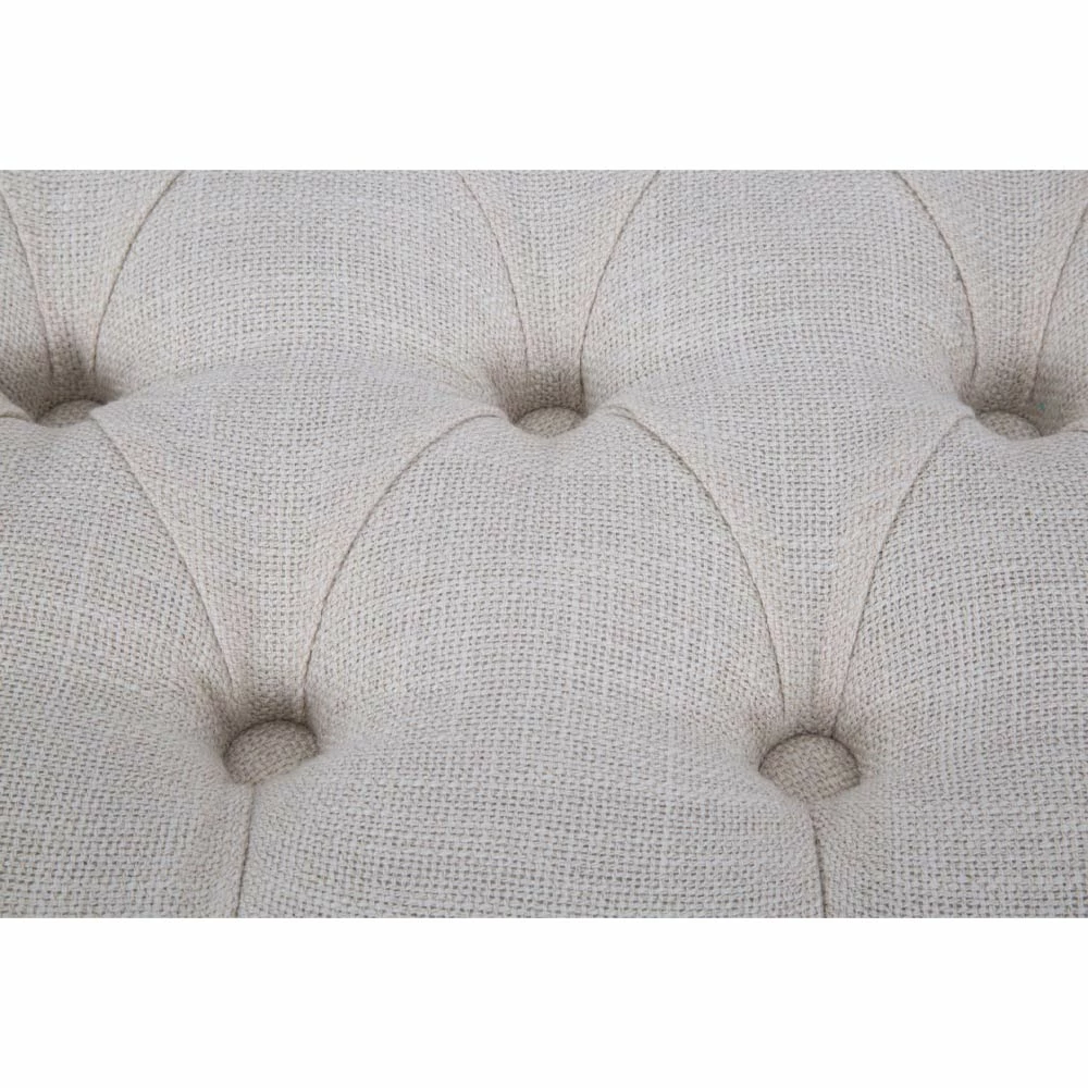 Shabby Chique Bank In Hout Met Zitting In Gewatteerde Stof - Rocchetta 3 Shabby Chique Bank In Hout Met Zitting In Gewatteerde Stof - Rocchetta - Afbeelding 3