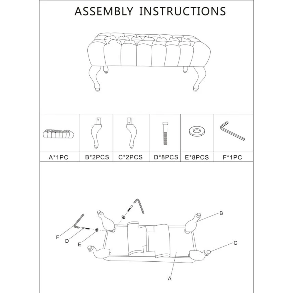 Shabby Chique Bank In Hout Met Zitting In Gewatteerde Stof - Rocchetta 6 Shabby Chique Bank In Hout Met Zitting In Gewatteerde Stof - Rocchetta - Afbeelding 6
