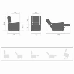 Lift Relax Liftstoel Met 2 Motoren, Met Wielen, Hoge Kwaliteit - Juliette -Slide Shop poltrona alzapersona lift relax con spostamento su ruote a 2 motori juliette 5