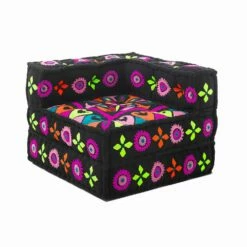 Chaise Longue Fauteuil Van Etnisch Ontwerp In Patchwork Katoen, Voor Woonkamer - Vezel -Slide Shop poltrona chaise longue di design etnico in cotone patchwork per salotto fibra 14