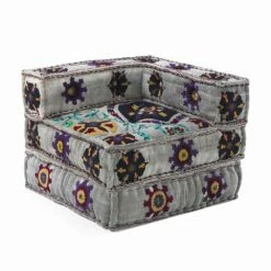 Chaise Longue Fauteuil Van Etnisch Ontwerp In Patchwork Katoen, Voor Woonkamer - Vezel -Slide Shop poltrona chaise longue di design etnico in cotone patchwork per salotto fibra 9