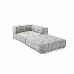 Chaise Longue Fauteuil Van Etnisch Ontwerp In Patchwork Katoen, Voor Woonkamer - Vezel -Slide Shop poltrona chaise longue in cotone patchwork da salotto di design etnico fibra 13