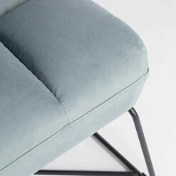 Klassieke Fauteuil In Staal En Gestoffeerde Zitting In 2 Kleuren Fluweel - Guire -Slide Shop poltrona classica in acciaio e seduta imbottita in velluto 2 colori guire 10