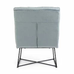 Klassieke Fauteuil In Staal En Gestoffeerde Zitting In 2 Kleuren Fluweel - Guire -Slide Shop poltrona classica in acciaio e seduta imbottita in velluto 2 colori guire 8