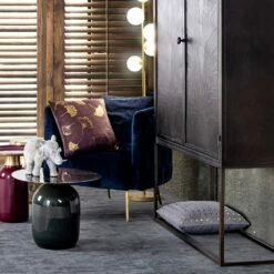 Klassieke Fauteuil In Gestoffeerd Hout Met Fluwelen Effect Homemotion - Nichy -Slide Shop poltrona classica in legno imbottita effetto velluto homemotion nichy 11