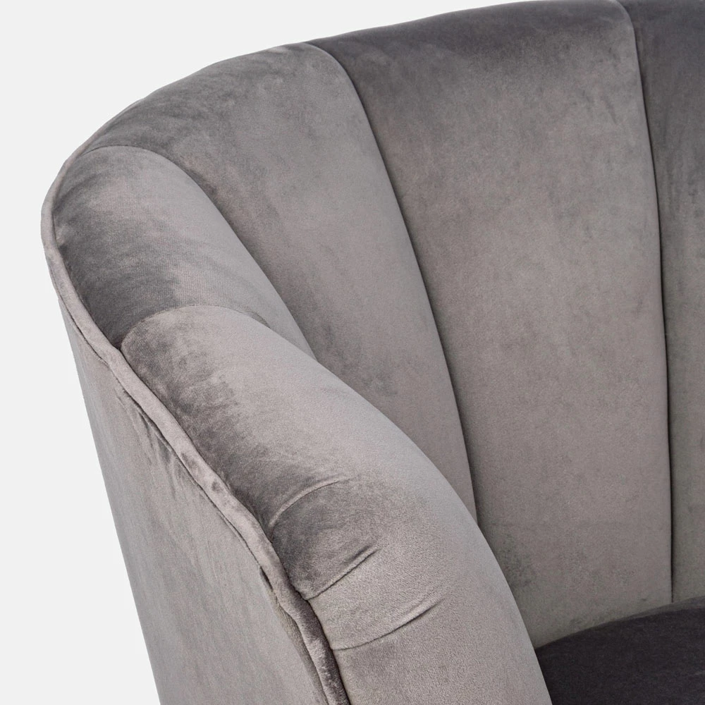 Klassieke Fauteuil In Grenenhout En Grijs Of Groen Fluwelen Effect - Sammy 11 Klassieke Fauteuil In Grenenhout En Grijs Of Groen Fluwelen Effect - Sammy - Afbeelding 11