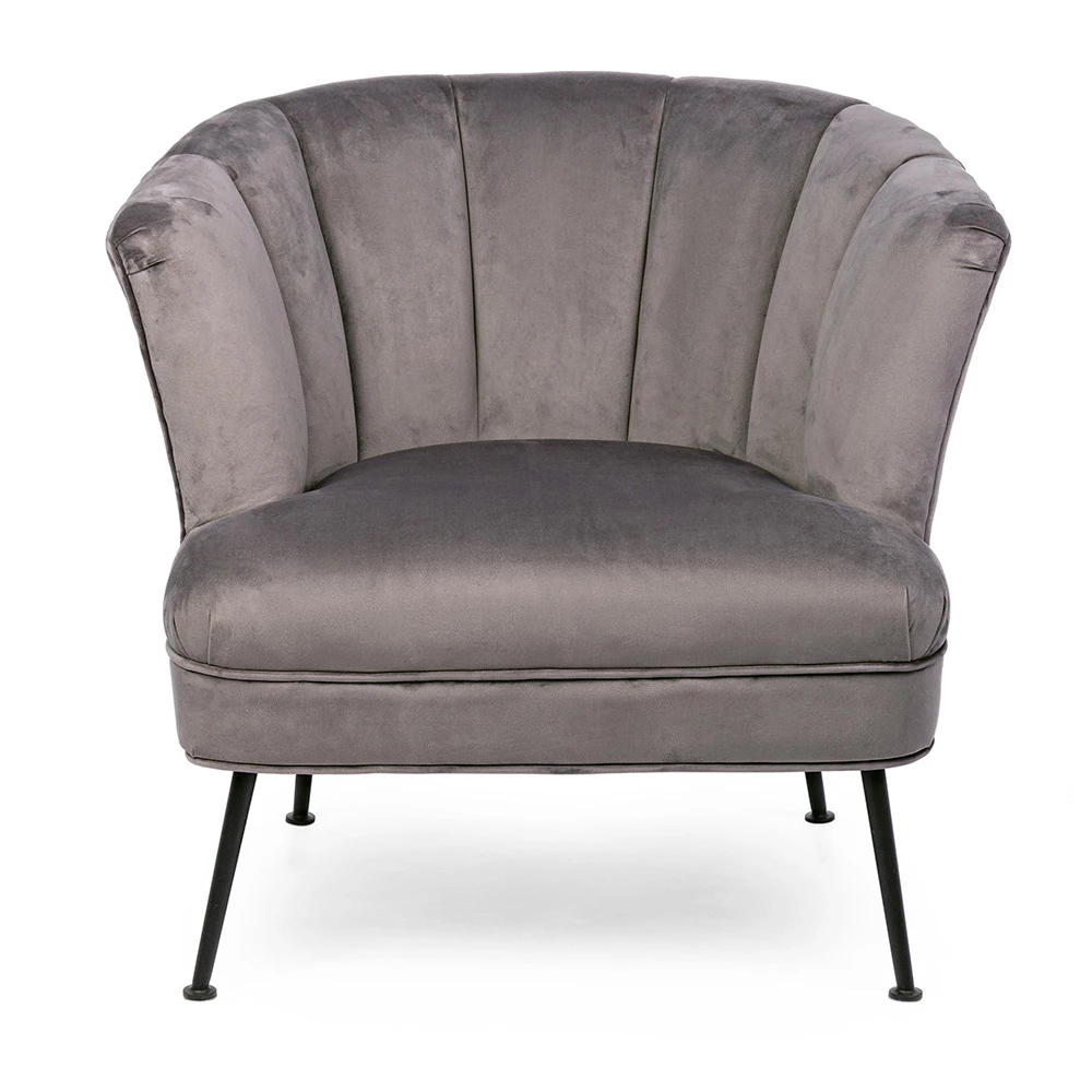 Klassieke Fauteuil In Grenenhout En Grijs Of Groen Fluwelen Effect - Sammy 10 Klassieke Fauteuil In Grenenhout En Grijs Of Groen Fluwelen Effect - Sammy - Afbeelding 10