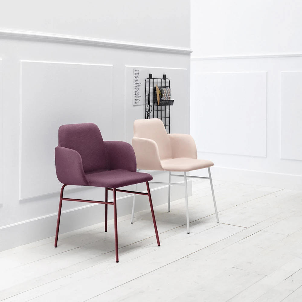 Hoge Kwaliteit Gekleurde Fauteuil In Stof En Metaal Made In Italy - Molde 11 Hoge Kwaliteit Gekleurde Fauteuil In Stof En Metaal Made In Italy - Molde - Afbeelding 11