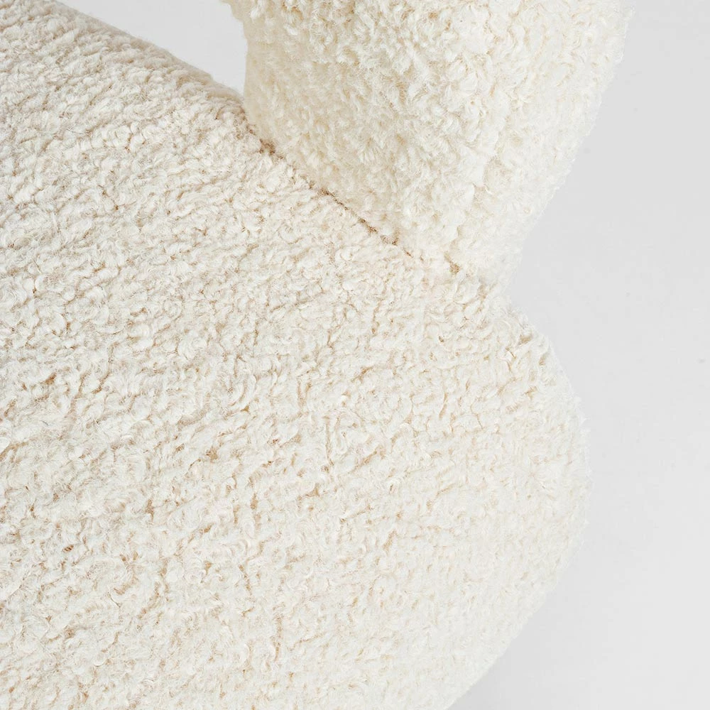 Fauteuil Met Armleuningen Van Rubberhout En Zitting Met Woleffect - Patrizia 11 Fauteuil Met Armleuningen Van Rubberhout En Zitting Met Woleffect - Patrizia - Afbeelding 11