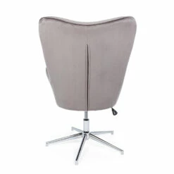Fauteuil Met Verstelbare Structuur In Verchroomd Staal En Fluweel - Giulia -Slide Shop poltrona con struttura regolabile in acciaio cromato e velluto giulia 2