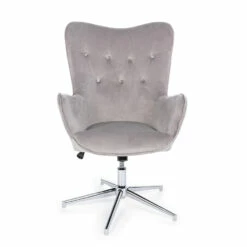 Fauteuil Met Verstelbare Structuur In Verchroomd Staal En Fluweel - Giulia -Slide Shop poltrona con struttura regolabile in acciaio cromato e velluto giulia 3