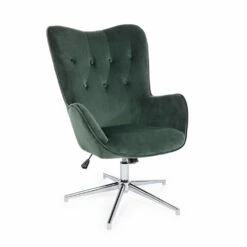 Fauteuil Met Verstelbare Structuur In Verchroomd Staal En Fluweel - Giulia -Slide Shop poltrona con struttura regolabile in acciaio cromato e velluto giulia 6