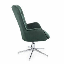 Fauteuil Met Verstelbare Structuur In Verchroomd Staal En Fluweel - Giulia -Slide Shop poltrona con struttura regolabile in acciaio cromato e velluto giulia 7