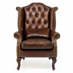 Fauteuil Voor Binnen Gemaakt Van Vintage Leer Met Verouderd Effect - Stempel 10 Fauteuil Voor Binnen Gemaakt Van Vintage Leer Met Verouderd Effect - Stempel -Slide Shop poltrona da interno realizzata in cuoio vintage effetto invecchiato timbro 3