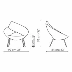 Woonkamer Fauteuil Met Voetensteun In Stof Made In Italy - Bonaldo Lock -Slide Shop poltrona da salotto con poggiapiedi in tessuto made in italy bonaldo lock 13