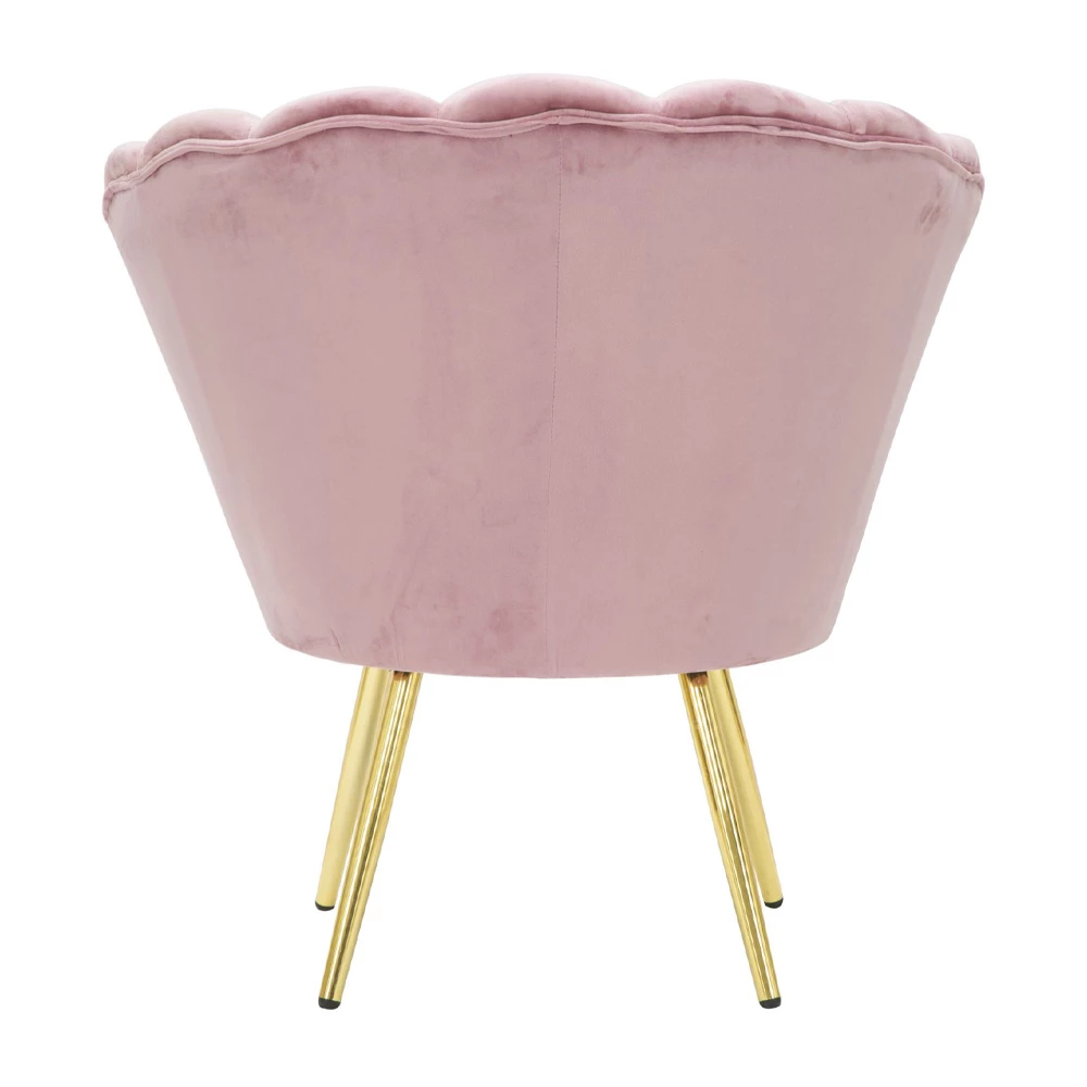 Design Woonkamer Fauteuil In Fluweel Met Gouden Ijzeren Poten - Annina 8 Design Woonkamer Fauteuil In Fluweel Met Gouden Ijzeren Poten - Annina - Afbeelding 8