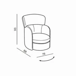 Draaibare Woonkamerfauteuil Van Leer En Zwart Metaal Made In Italy - Mirtillo 23 Draaibare Woonkamerfauteuil Van Leer En Zwart Metaal Made In Italy - Mirtillo -Slide Shop poltrona da salotto girevole in pelle e metallo nero made in italy mirtillo 11