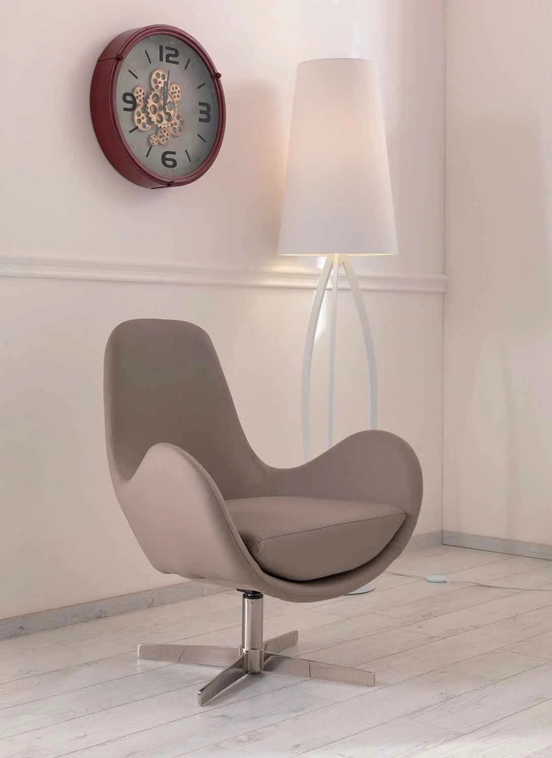 Gestoffeerde En Draaibare Kunstleer Woonkamer Fauteuil, Modern Design - Gajarda 14 Gestoffeerde En Draaibare Kunstleer Woonkamer Fauteuil, Modern Design - Gajarda - Afbeelding 14