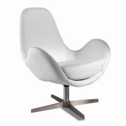 Gestoffeerde En Draaibare Kunstleer Woonkamer Fauteuil, Modern Design - Gajarda