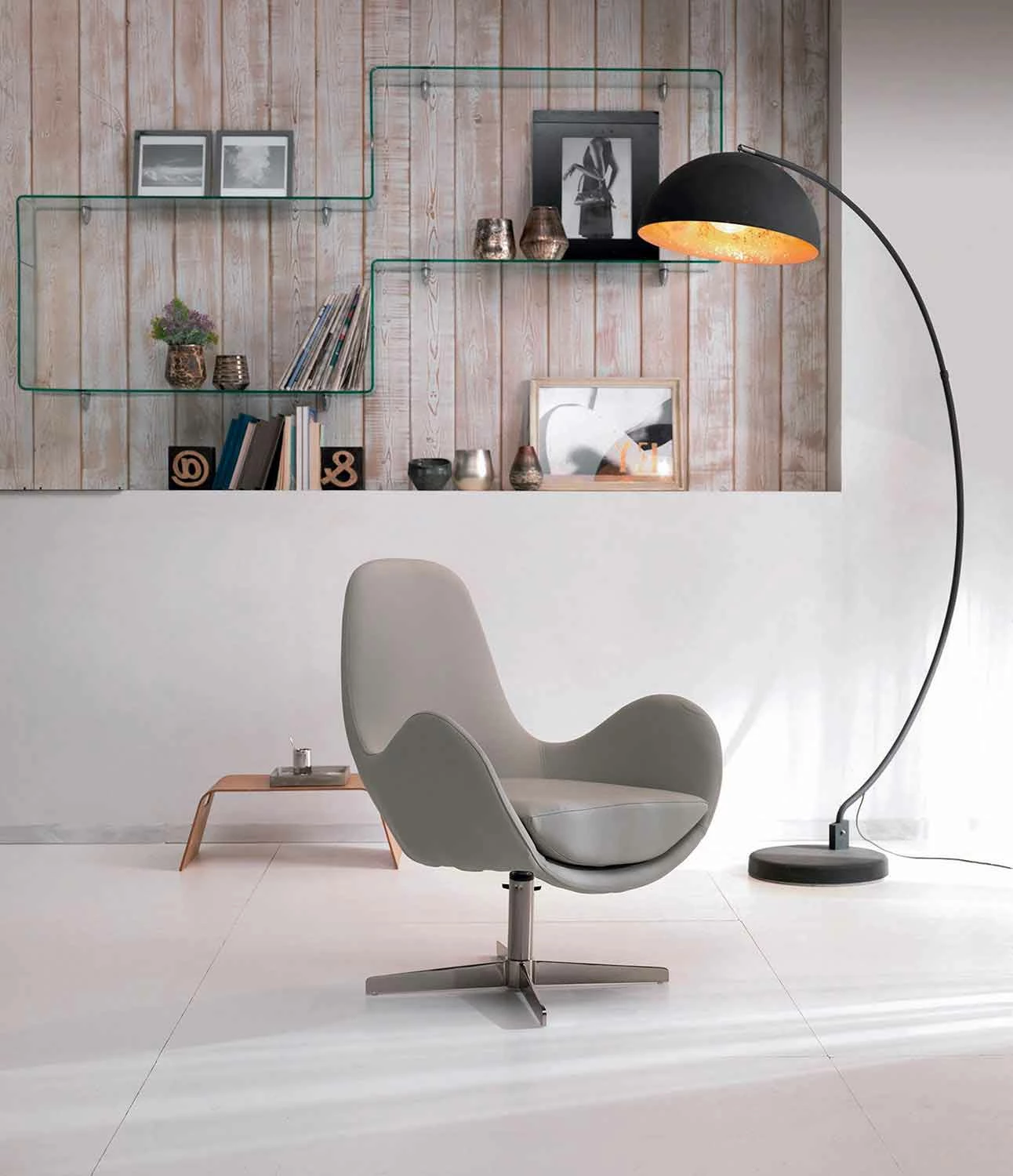 Gestoffeerde En Draaibare Kunstleer Woonkamer Fauteuil, Modern Design - Gajarda 8 Gestoffeerde En Draaibare Kunstleer Woonkamer Fauteuil, Modern Design - Gajarda - Afbeelding 8