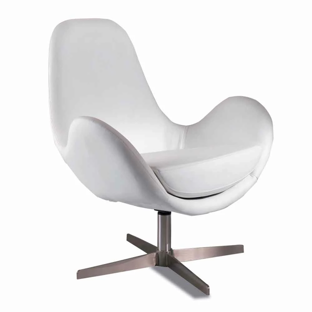 Gestoffeerde En Draaibare Kunstleer Woonkamer Fauteuil, Modern Design - Gajarda 1 Gestoffeerde En Draaibare Kunstleer Woonkamer Fauteuil, Modern Design - Gajarda