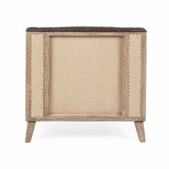 Woonkamer Fauteuil In Essenhout En Ecoleer Homemotion - Helsy -Slide Shop poltrona da salotto in legno di frassino ed ecopelle homemotion helsy 2