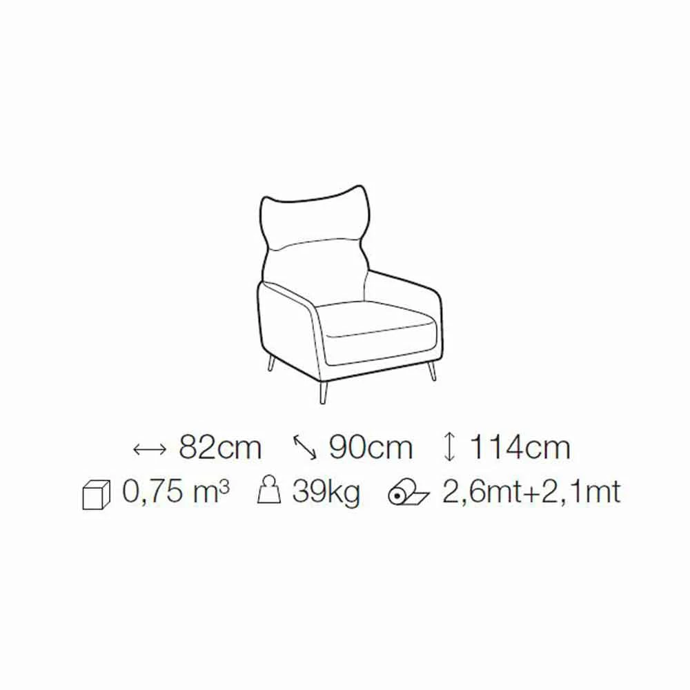 Lederen Fauteuil Met Gelakte Metalen Poten Made In Italy - Walnoot 9 Lederen Fauteuil Met Gelakte Metalen Poten Made In Italy - Walnoot - Afbeelding 9