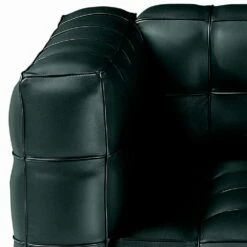 Woonkamerfauteuil In Leer Met Gewatteerd Effect Made In Italy - Vesuvius -Slide Shop poltrona da salotto in pelle effetto trapuntato realizzata in italia vesuvio 2