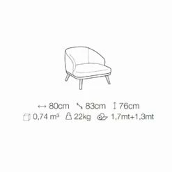 Stoffen Fauteuil Met Massief Houten Onderstel Made In Italy - Pepina 9 Stoffen Fauteuil Met Massief Houten Onderstel Made In Italy - Pepina -Slide Shop poltrona da salotto in tessuto con base in legno massello made in italy pepina 4