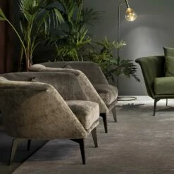 Woonkamer Fauteuil In Fluweel En Metaal Gemaakt In Italië - Bonaldo Lovy -Slide Shop poltrona da salotto in velluto e metallo made in italy bonaldo lovy 5